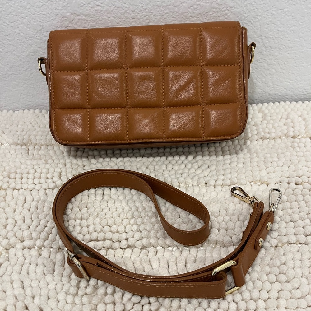 UNICA Cognac Leather Bag
